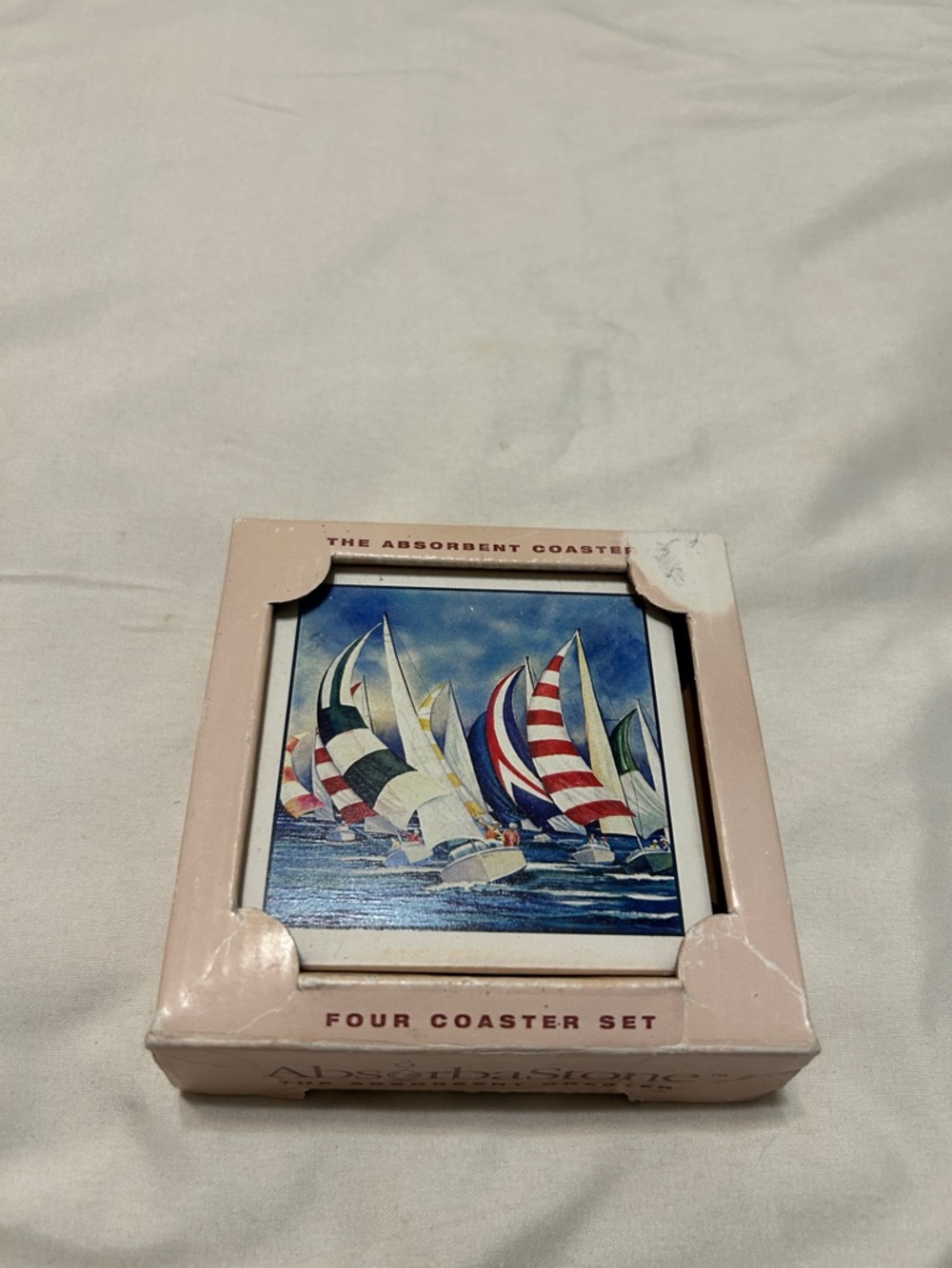 Sailboat The Race Absorbastone coasters